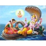 Lord Brahma emerging from navel of Vishnu